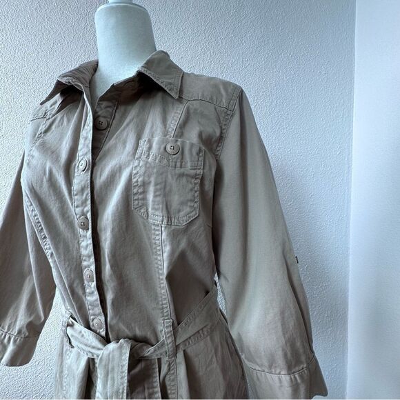Gloria Vanderbilt Y2K Dress Cotton Button Down Casual SZ 12 - Picture 5 of 15